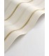 Papel pintado de rayas blanco roto beige y gris aspecto textil 2