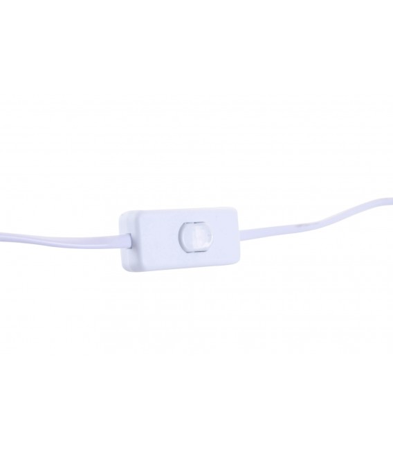 Lámpara de sobremesa blanco roto y textil blanco estilo ibicenco 3
