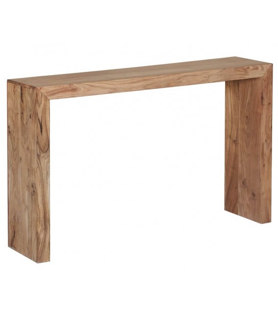 Consola de entrada madera maciza de acacia natural estilo boho