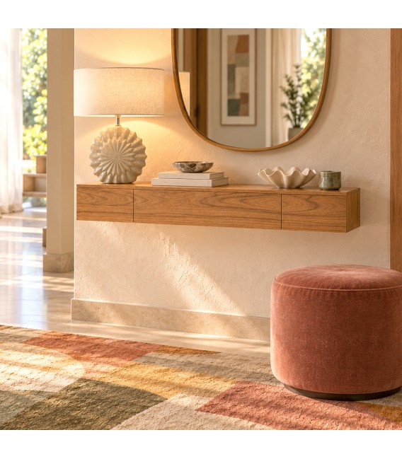 CONSOLA ESTANTE 100 X 20 X 14 MADHU MADERA NATURAL
