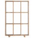 Estantería baja madera maciza de mango natural contemporánea 1