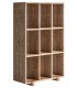Estantería baja madera maciza de mango natural contemporánea