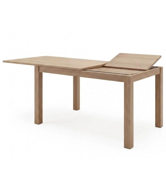 Mesa comedor pequeña extensible roble natural contemporánea 1