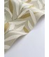 ROLLO PAPEL PINTADO HOJAS 53 X 10,5 LABLA VERDE MARRON Y BEIGE