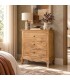 Sinfonier madera maciza de mindi natural estilo boho clásico Mdmhogar