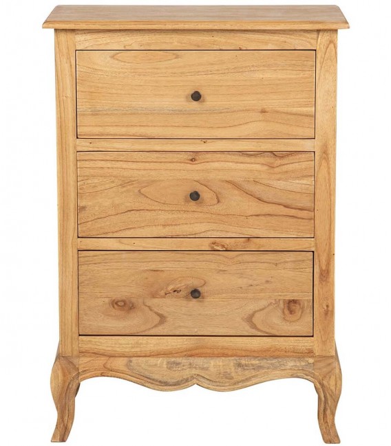 Sinfonier madera maciza de mindi natural estilo boho clásico 1