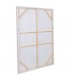 Cuadro vertical grande pintado a mano de caballo blanco y beige 2