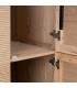 Armario ropero de madera natural con metal dorado estilo art déco 5