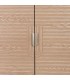 Armario ropero de madera natural con metal dorado estilo art déco 6