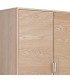 Armario ropero de madera natural con metal dorado estilo art déco 3