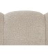 Sofá de 3 plazas tapizado en pelo corto beige estilo contemporáneo 4