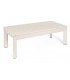 Mesa de centro rectangular elevable porcelánico travertino metal beige