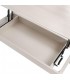 Mesa de centro rectangular elevable porcelánico travertino metal beige 4