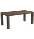 Mesa de comedor rectangular de madera de mango en nogal oscuro