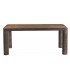 Mesa de comedor rectangular de madera de mango en nogal oscuro 1