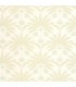 Rollo de papel pintado con hojas aguamarina y beige estilo art déco