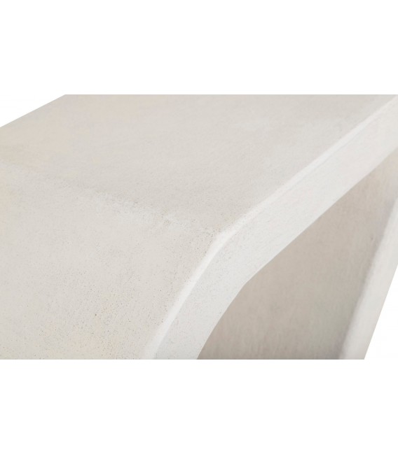 Consola de entrada en blanco roto mate de estilo ibicenco moderno 4