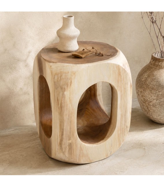 MESITA AUXILIAR 35 X 35 X 45 ALADIN MADERA NATURAL