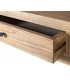 Mesa de centro cuadrada grande de madera maciza de mindi estilo boho 3
