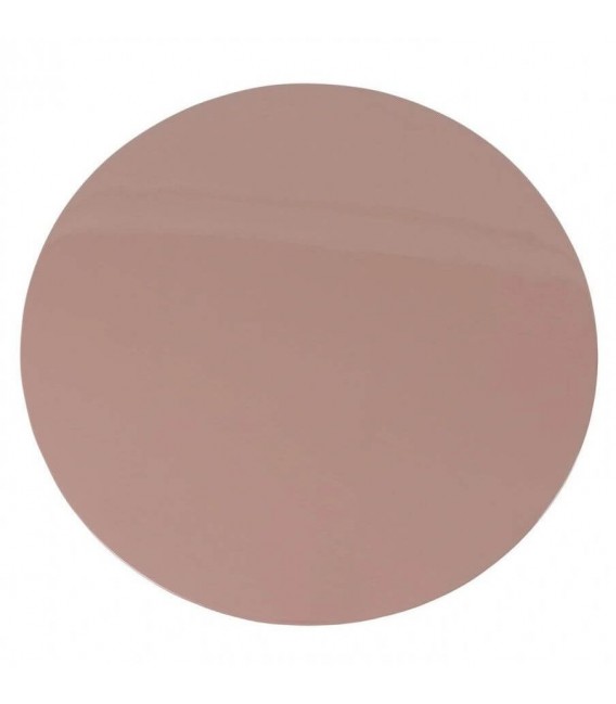 Mesita auxiliar redonda lacada en color maquillaje brillo moderna 2
