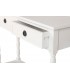 Consola de entrada pequeña blanca con cajones de estilo clásico 4