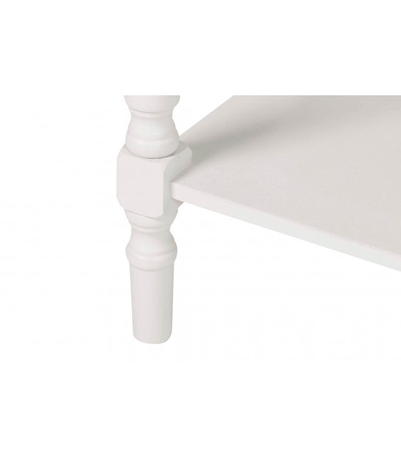 Consola de entrada pequeña blanca con cajones de estilo clásico 6