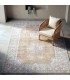 Alfombra rectangular grande oriental vintage beige multicolor Mdmhogar