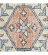 Alfombra rectangular grande oriental vintage beige multicolor 1