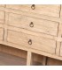 Estantería XXL madera maciza de olmo cajones natural estilo oriental 3
