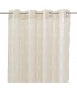 Set de 2 visillos bordados blanco y beige estilo vintage