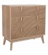 Cómoda pequeña madera natural dorado estilo art decó