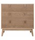 Cómoda pequeña madera natural dorado estilo art decó 1