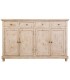 Aparador de madera maciza de mango beige decapado estilo boho 2