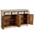 Aparador de madera maciza de mango beige decapado estilo boho 3