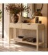 Consola de entrada de madera beige claro estilo contemporáneo Mdmhogar