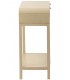 Consola de entrada de madera beige claro estilo contemporáneo 3