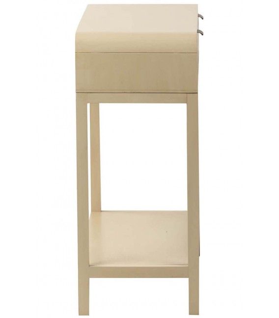 Consola de entrada de madera beige claro estilo contemporáneo 3