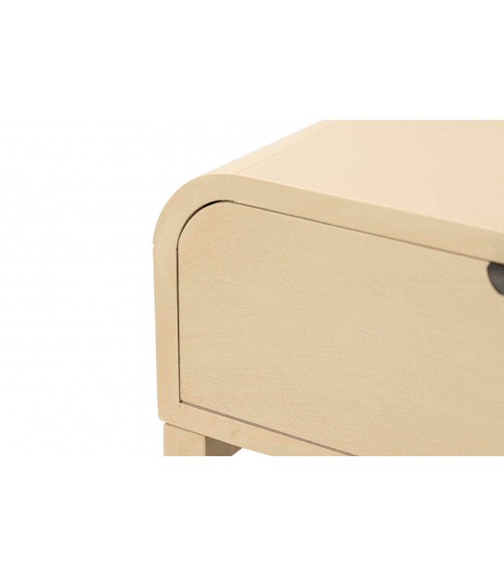 Consola de entrada de madera beige claro estilo contemporáneo 5