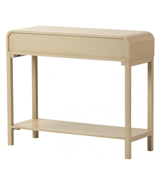 Consola de entrada de madera beige claro estilo contemporáneo 4