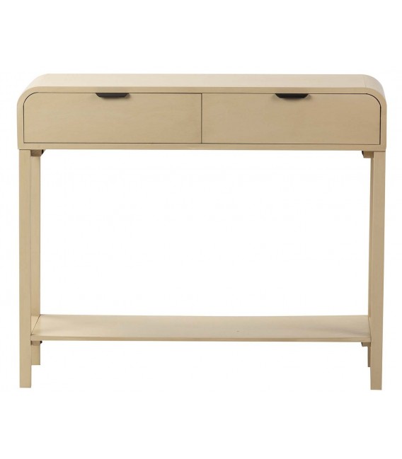 Consola de entrada de madera beige claro estilo contemporáneo 1