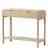 Consola de entrada de madera beige claro estilo contemporáneo