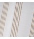 Set 2 visillos semitransparentes blancos rayas marrón para barra 3