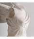 Figura decorativa grande Victoria Alada de Samotracia en resina marfil 1