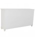 Aparador blanco lacado con puertas de cristal estilo romántico 2