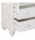 Aparador blanco lacado con puertas de cristal estilo romántico 1