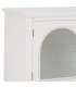 Aparador blanco lacado con puertas de cristal estilo romántico 5