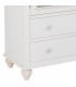 Aparador blanco lacado con puertas de cristal estilo romántico 6