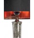 Lámpara de sobremesa alta de cristal ámbar y cobre contemporánea 1