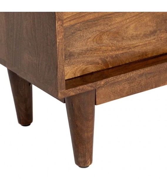 Cómoda pequeña de madera de mango en nogal medio estilo contemporáneo 2