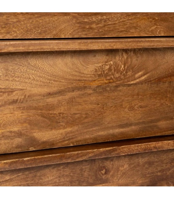 Cómoda pequeña de madera de mango en nogal medio estilo contemporáneo 5
